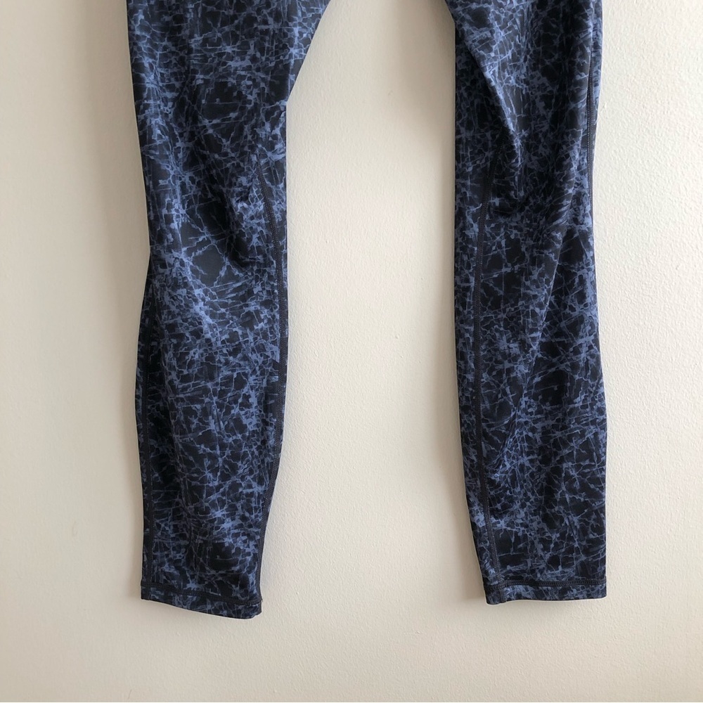 Zella Men’s Static Print Compression Workout Leggings Black Blue Size M - Picture 9 of 11